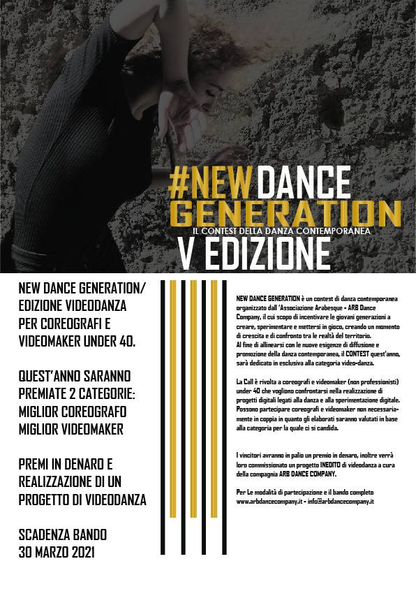 Online il bando della nuova edizione New Dance Generation.