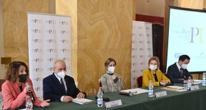 In foto, alcuni dei protagonisti della conferenza stampa del PID - Città di Rieti 21.