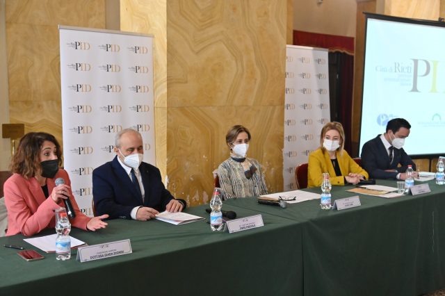 In foto, alcuni dei protagonisti della conferenza stampa del PID - Città di Rieti 21.