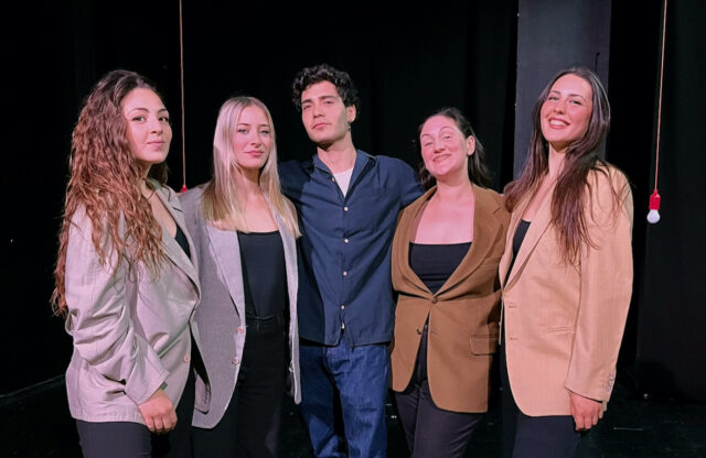 Il coreografo Marco Munno con Sibilla Celesia, Anna Carleo, Ilenia Festa e Manuela Facelgi